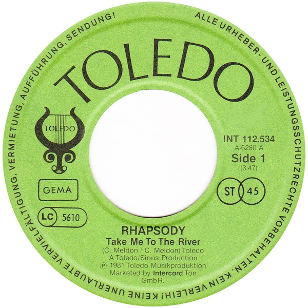 Rhapsody - Take Me To The River | Toledo (INT 112.534) - 3