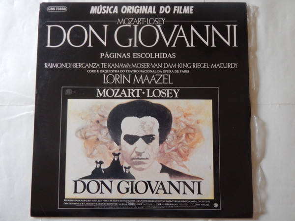 Wolfgang Amadeus Mozart - Lorin Maazel And Orchestre National De L'Opéra De Paris - Don Giovanni - Páginas Escolhidas (Música Original do Filme) | CBS (CBS 73888)