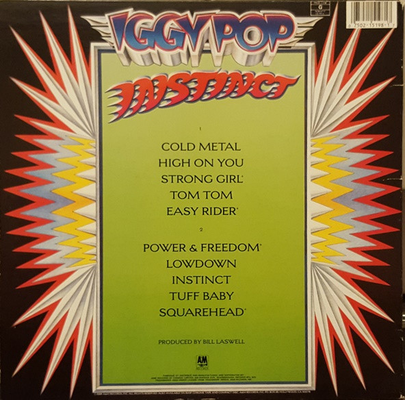 Iggy Pop - Instinct [Vinyl] | A&M Records (SP 5198) - 2