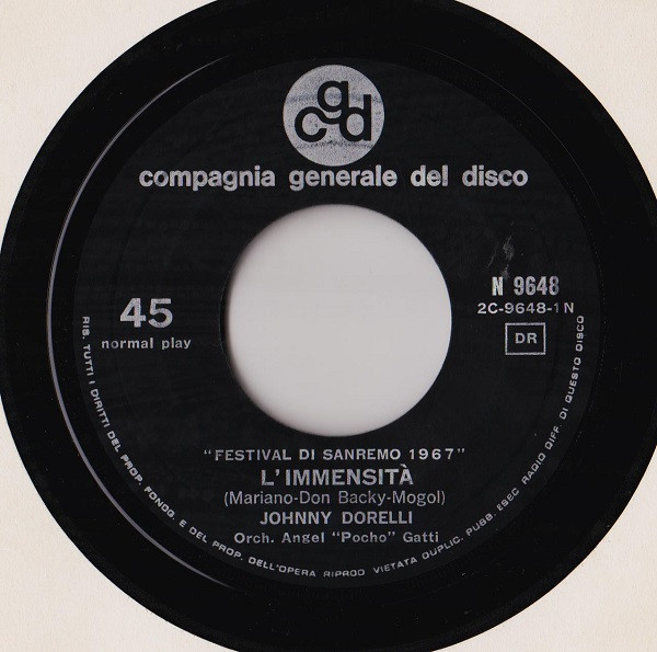 Johnny Dorelli - L’Immensità | CGD (N 9648) - 3