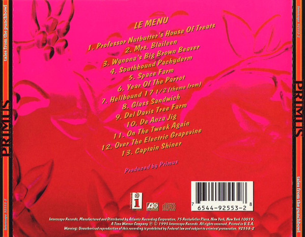 Primus - Tales From The Punchbowl | Interscope Records (92553-2) - 2 Primus - Tales From The Punchbowl | Interscope Records (92553-2) - 2