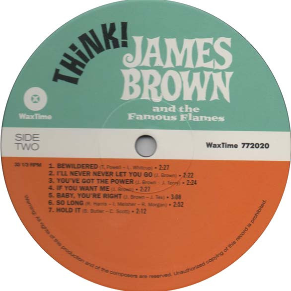James Brown & The Famous Flames - Think! | WaxTime (772020) - 4 James Brown & The Famous Flames - Think! | WaxTime (772020) - 4