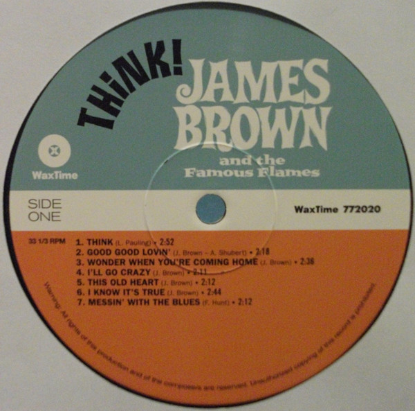 James Brown & The Famous Flames - Think! | WaxTime (772020) - 3 James Brown & The Famous Flames - Think! | WaxTime (772020) - 3