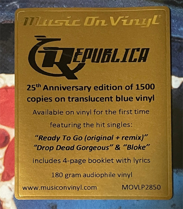 Republica - Republica | Music On Vinyl (MOVLP2850) - 3 Republica - Republica | Music On Vinyl (MOVLP2850) - 3