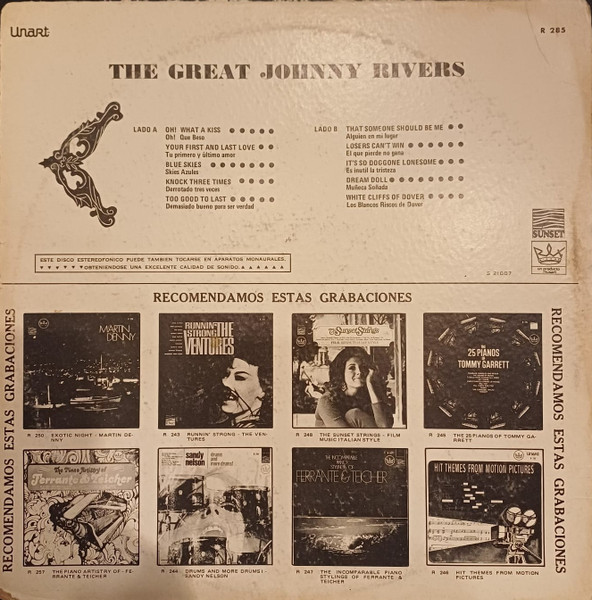 Johnny Rivers - The Great Johnny Rivers | Sunset Records (EREX - 285) - 2
