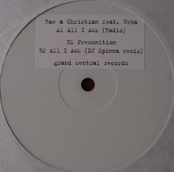 Rae & Christian - All I Ask | Grand Central Records (GC 120) - main