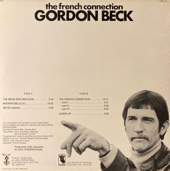 Gordon Beck - The French Connection | Owl Records (OWL 011) - 2 Gordon Beck - The French Connection | Owl Records (OWL 011) - 2