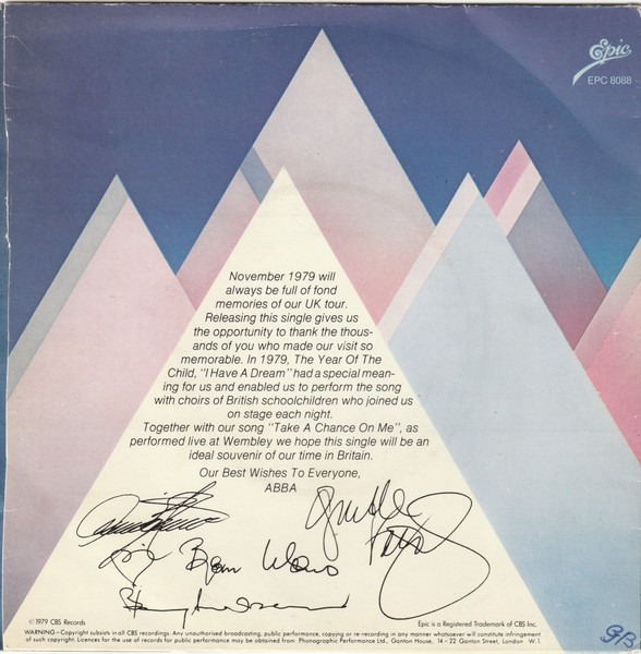 ABBA - I Have  A Dream | Epic (EPC 8088) - 2