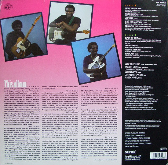 Albert Collins / Robert Cray / Johnny Copeland - Showdown! | Sonet (IRS 941423) - 2