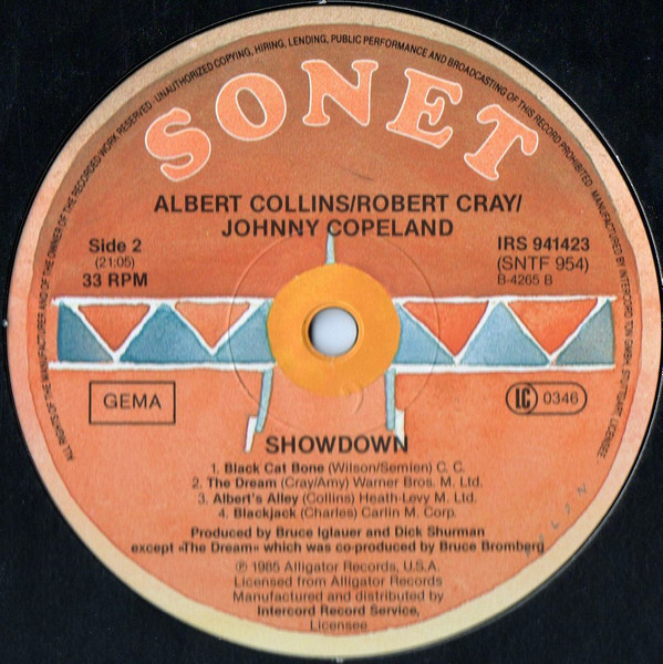 Albert Collins / Robert Cray / Johnny Copeland - Showdown! | Sonet (IRS 941423) - 4