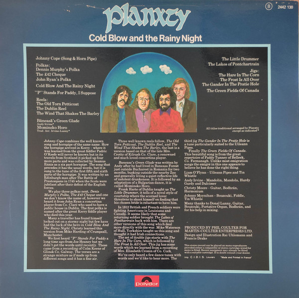 Planxty - Cold Blow And The Rainy Night | Polydor (2442 130) - 2