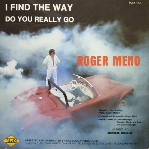 Roger Meno - I Find The Way | Max Music (MAX 157) - 2
