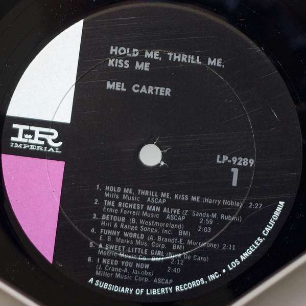 Mel Carter - Hold Me, Thrill Me, Kiss Me | Imperial (LP-9289) - 3