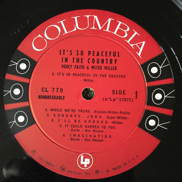 Percy Faith And Mitch Miller - It's So Peaceful In The Country | Columbia (CL 779) - 3