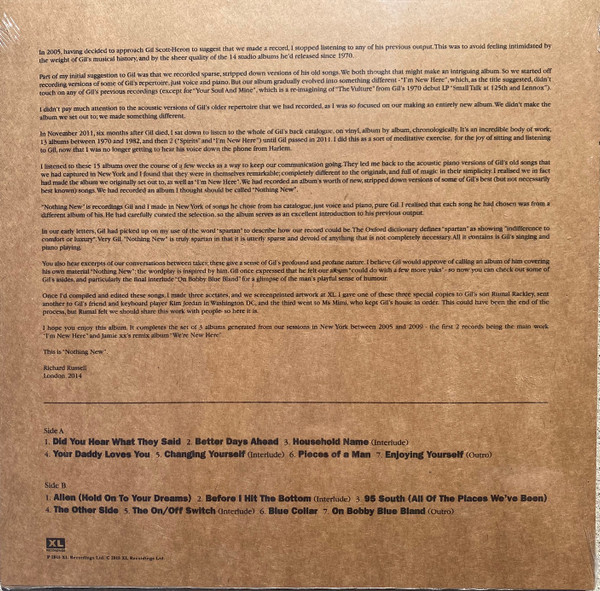 Gil Scott-Heron - Nothing New | XL Recordings (XL-575-0) - 2 Gil Scott-Heron - Nothing New | XL Recordings (XL-575-0) - 2