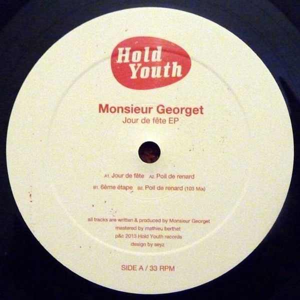 Monsieur Georget - Jour De Fête EP | Hold Youth (HY009)