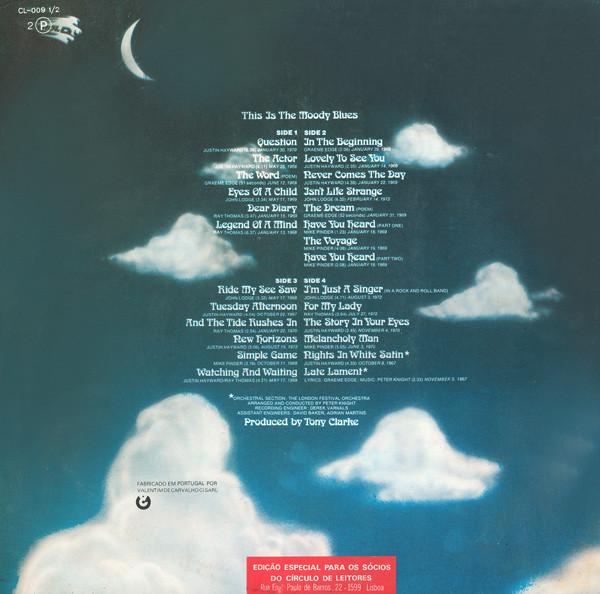 The Moody Blues - This Is The Moody Blues | Threshold (CL-009 1/2) - 2