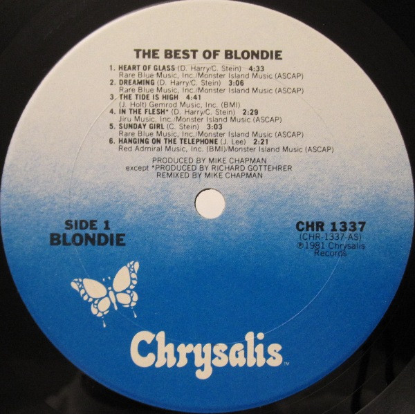 Blondie - The Best Of Blondie | Chrysalis (CHR 1337) - 3 Blondie - The Best Of Blondie | Chrysalis (CHR 1337) - 3