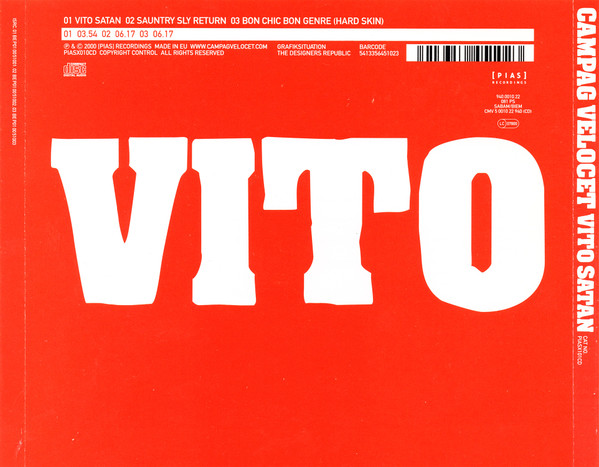 Campag Velocet - Vito Satan | [PIAS] Recordings (PIASX010CD) - 2