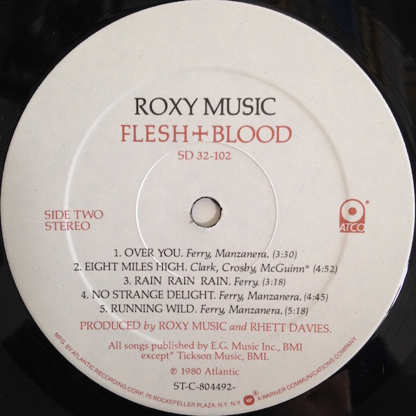 Roxy Music - Flesh + Blood | ATCO Records (SD 32-102) - 4 Roxy Music - Flesh + Blood | ATCO Records (SD 32-102) - 4