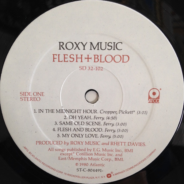 Roxy Music - Flesh + Blood | ATCO Records (SD 32-102) - 3 Roxy Music - Flesh + Blood | ATCO Records (SD 32-102) - 3