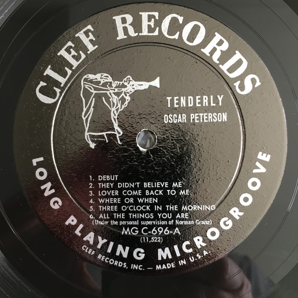 Oscar Peterson - Tenderly | Clef Records (MG C-696) - 3 Oscar Peterson - Tenderly | Clef Records (MG C-696) - 3