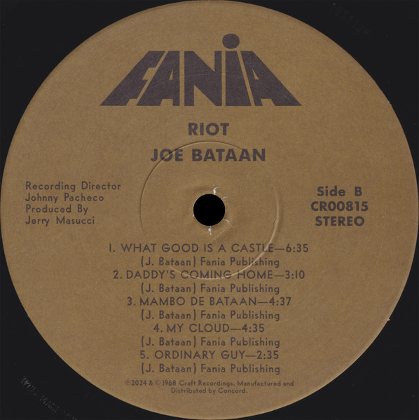 Joe Bataan - Riot! | Fania Records (CR00815) - 4
