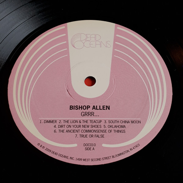 Bishop Allen - Grrr... [Vinyl] | Dead Oceans (DOC 010) - 4