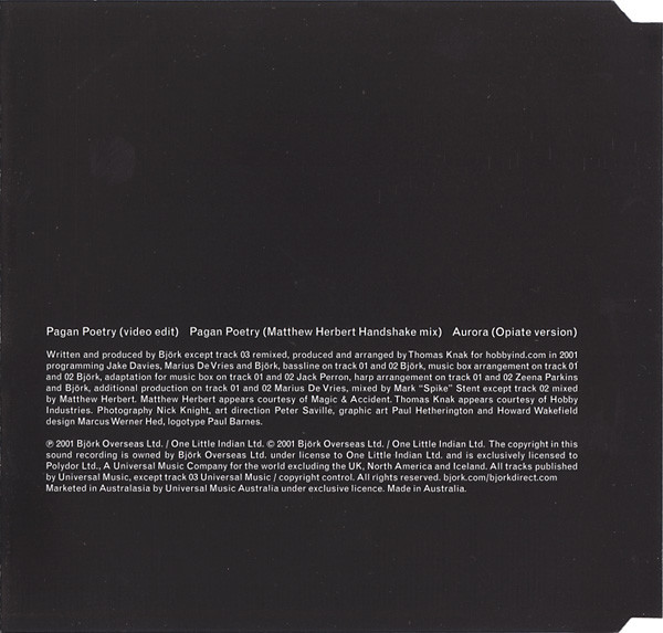 Björk - Pagan Poetry | Universal Music Australia (570 488-2) - 2
