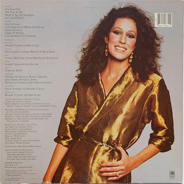Rita Coolidge - Satisfied | A&M Records (SP-4781) - 2 Rita Coolidge - Satisfied | A&M Records (SP-4781) - 2