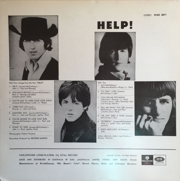 The Beatles - Help! | Parlophone (PCSO 3071) - 2 The Beatles - Help! | Parlophone (PCSO 3071) - 2