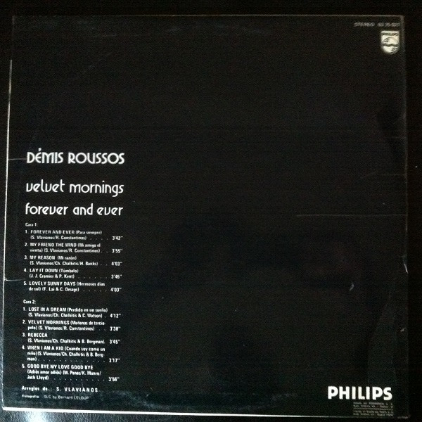 Demis Roussos - Forever And Ever (Velvet Mornings) | Philips (63 25 021) - 2 Demis Roussos - Forever And Ever (Velvet Mornings) | Philips (63 25 021) - 2