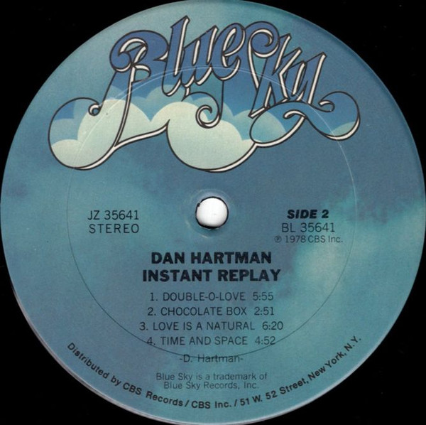 Dan Hartman - Instant Replay | Blue Sky (JZ 35641) - 4