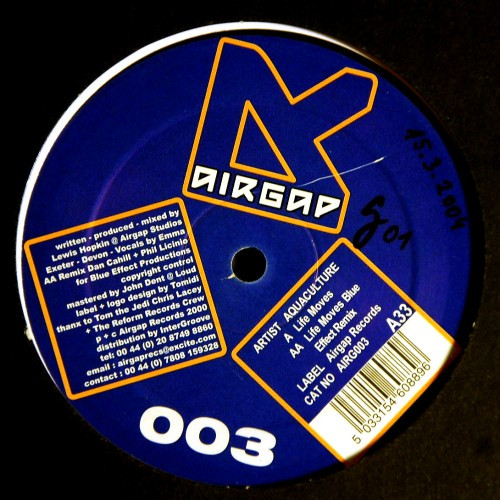 Aquaculture - Life Moves | Airgap Records (AIRG003)