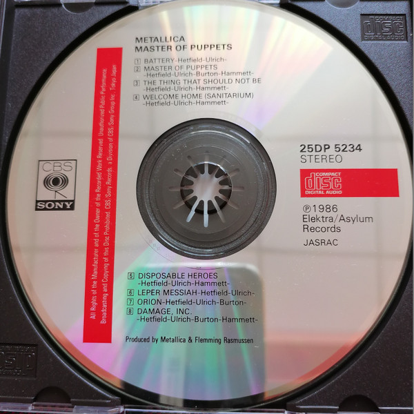 Metallica - メタル・マスター = Master Of Puppets | CBS/Sony (25DP 5234) - 4