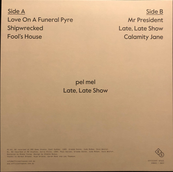 Pel Mel - Late, Late Show | Efficient Space (ES029) - 2 Pel Mel - Late, Late Show | Efficient Space (ES029) - 2