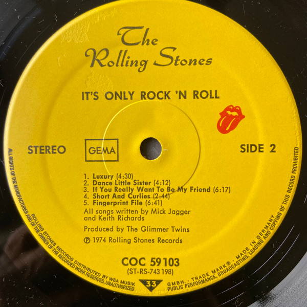 The Rolling Stones - It's Only Rock 'N Roll | Rolling Stones Records (COC 59 103) - 4 The Rolling Stones - It's Only Rock 'N Roll | Rolling Stones Records (COC 59 103) - 4