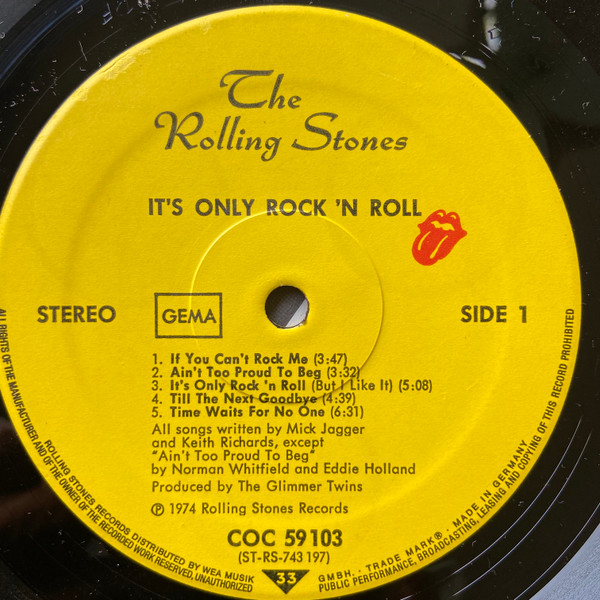 The Rolling Stones - It's Only Rock 'N Roll | Rolling Stones Records (COC 59 103) - 3 The Rolling Stones - It's Only Rock 'N Roll | Rolling Stones Records (COC 59 103) - 3