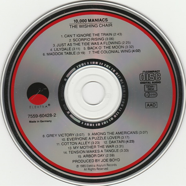10,000 Maniacs - The Wishing Chair | Elektra (7559-60428-2) - 3