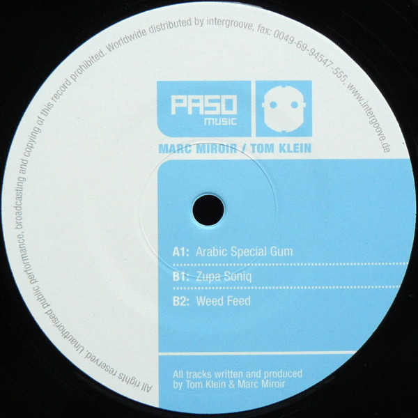 Marc Miroir & Tom Klein - Arabic Special Gum | Paso Music (PASO 007) - main