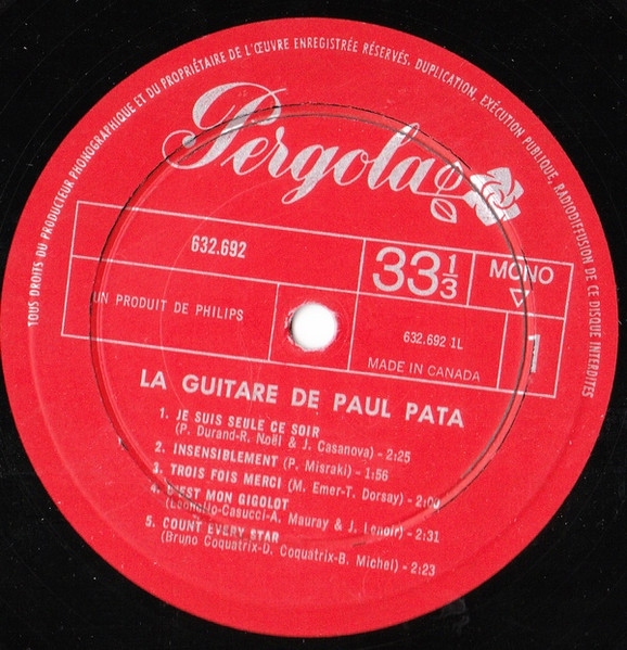 Paul Pata - La Guitare | Pergola (632.692) - 3