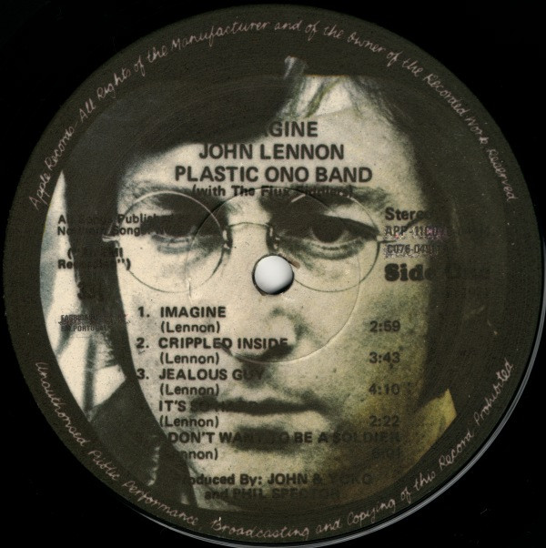 John Lennon - Imagine | Apple Records (APP 11C 076 - 04914) - 3 John Lennon - Imagine | Apple Records (APP 11C 076 - 04914) - 3
