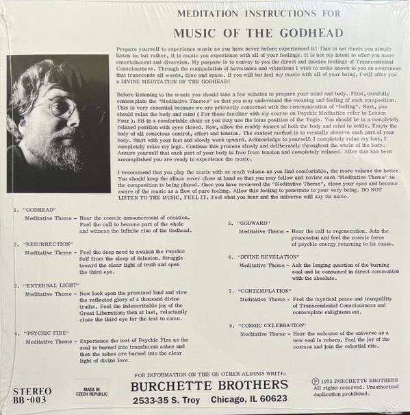 Master Wilburn Burchette - Music Of The Godhead For Supernatural Meditation | Numero Group (NUM1247.5) - main