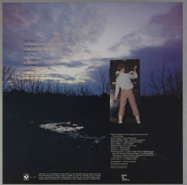 Thomas Dolby - Blinded By Science | Harvest (MLP-15007) - 2 Thomas Dolby - Blinded By Science | Harvest (MLP-15007) - 2
