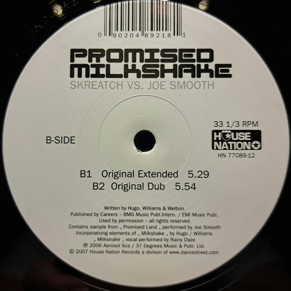 Skreatch Vs. Joe Smooth - Promised Milkshake | House Nation (HN 77089-12) - 2 Skreatch Vs. Joe Smooth - Promised Milkshake | House Nation (HN 77089-12) - 2