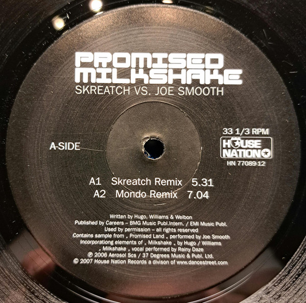 Skreatch Vs. Joe Smooth - Promised Milkshake | House Nation (HN 77089-12) - main Skreatch Vs. Joe Smooth - Promised Milkshake | House Nation (HN 77089-12) - main