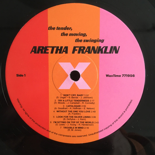 Aretha Franklin - The Tender, The Moving, The Swinging Aretha Franklin | WaxTime (771956) - 3
