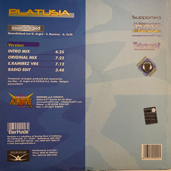 Quandialand - Platusia | Barkode (BK 002) - 2 Quandialand - Platusia | Barkode (BK 002) - 2