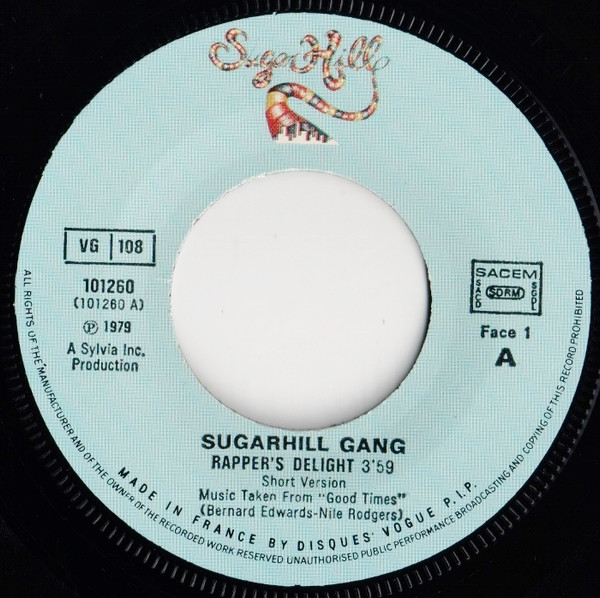 Sugarhill Gang - Rapper's Delight | Sugar Hill Records (101260) - 2