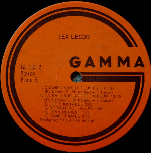 Tex Lecor - Tex Lecor [Vinyl] | Gamma (GS-183) - 3